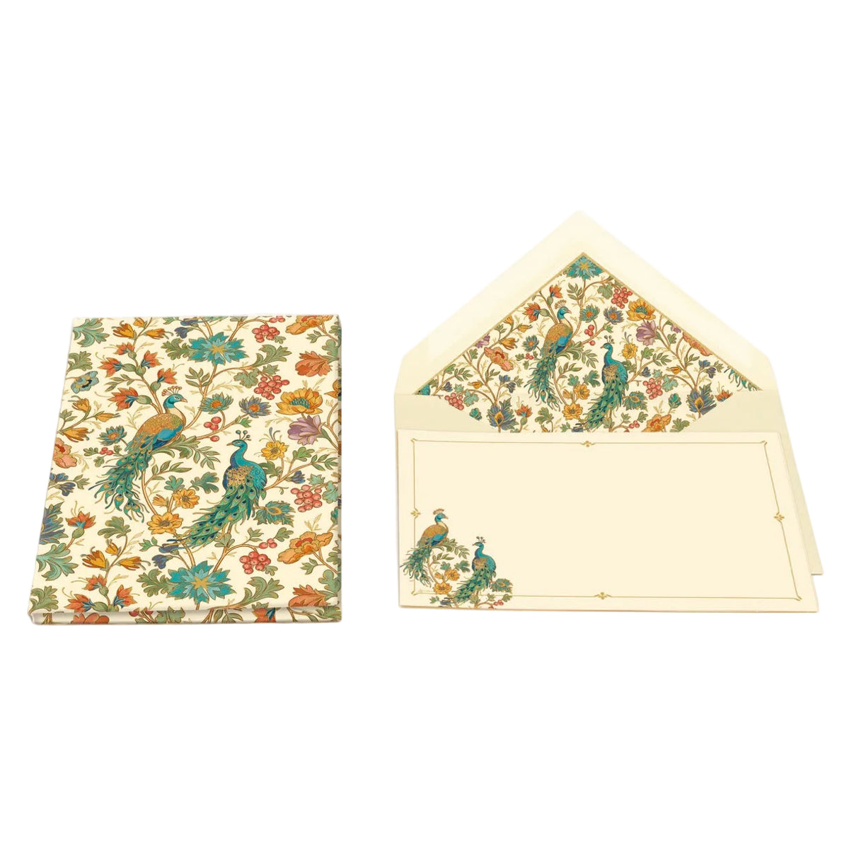 Florentine Peacock Card Portfolio