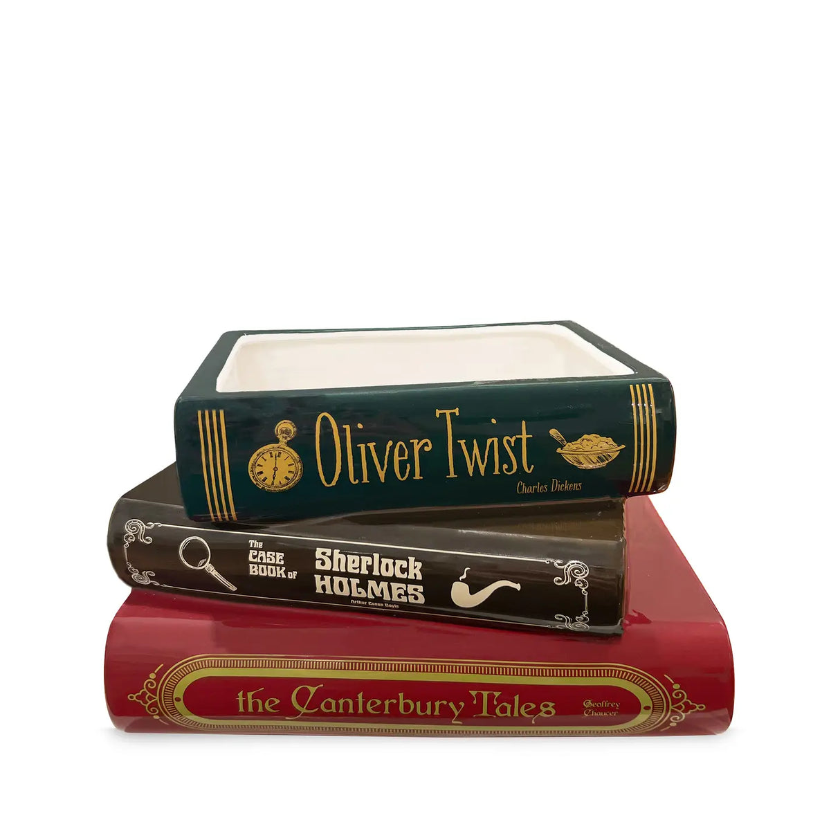 Dickens, Doyle, & Chaucer Book Planter
