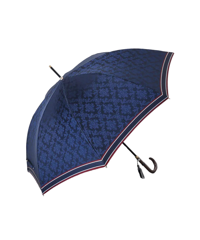 Navy Damask Umbrella