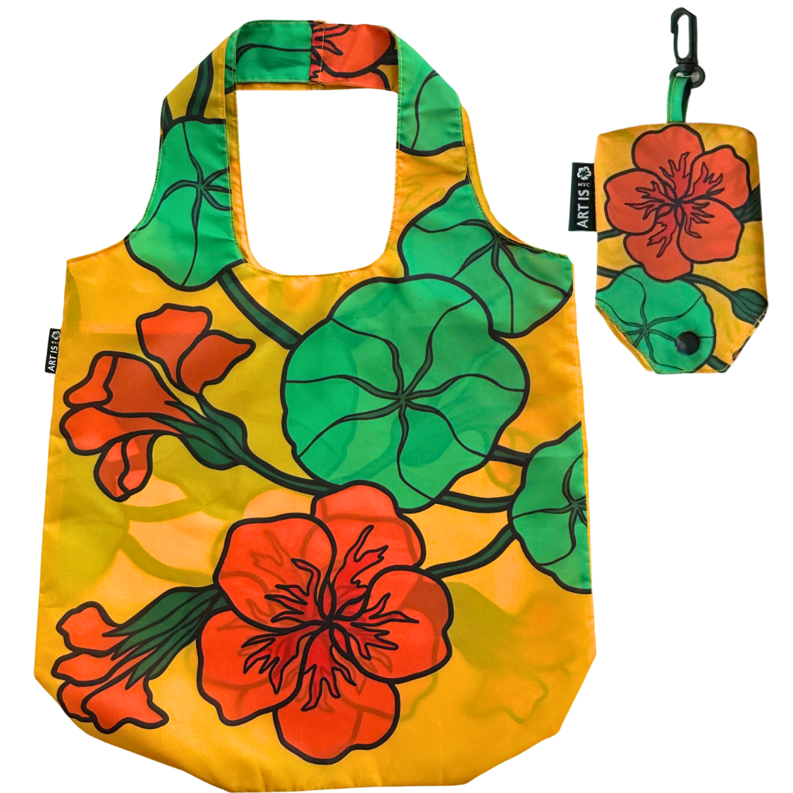 Sunset Nasturtiums Reusable Tote