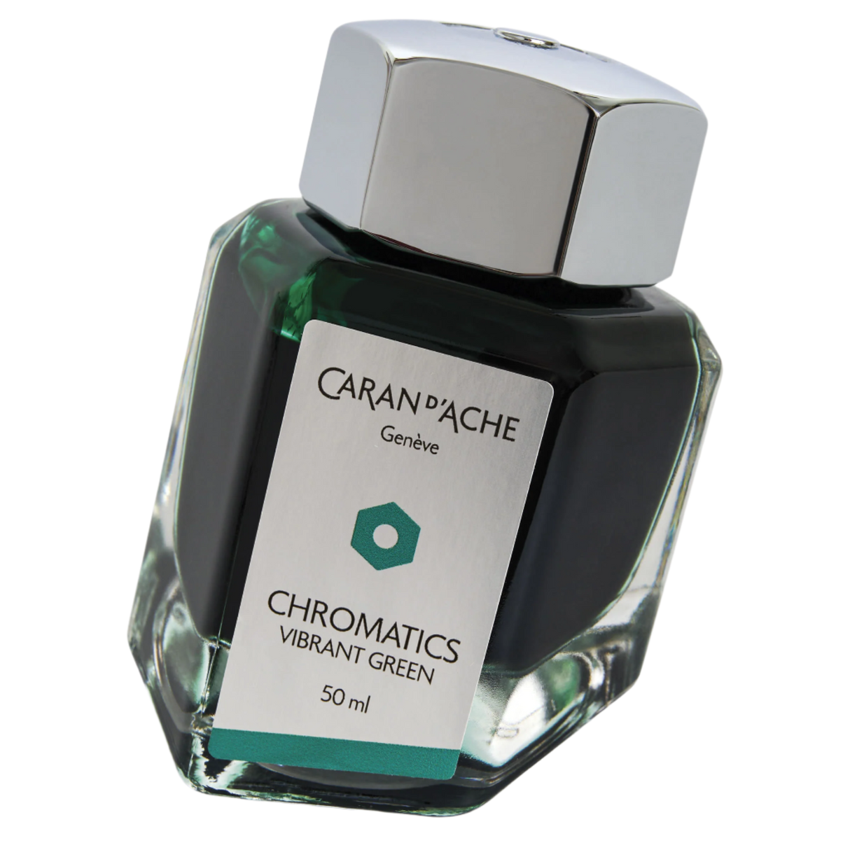 Vibrant Green Ink Bottle