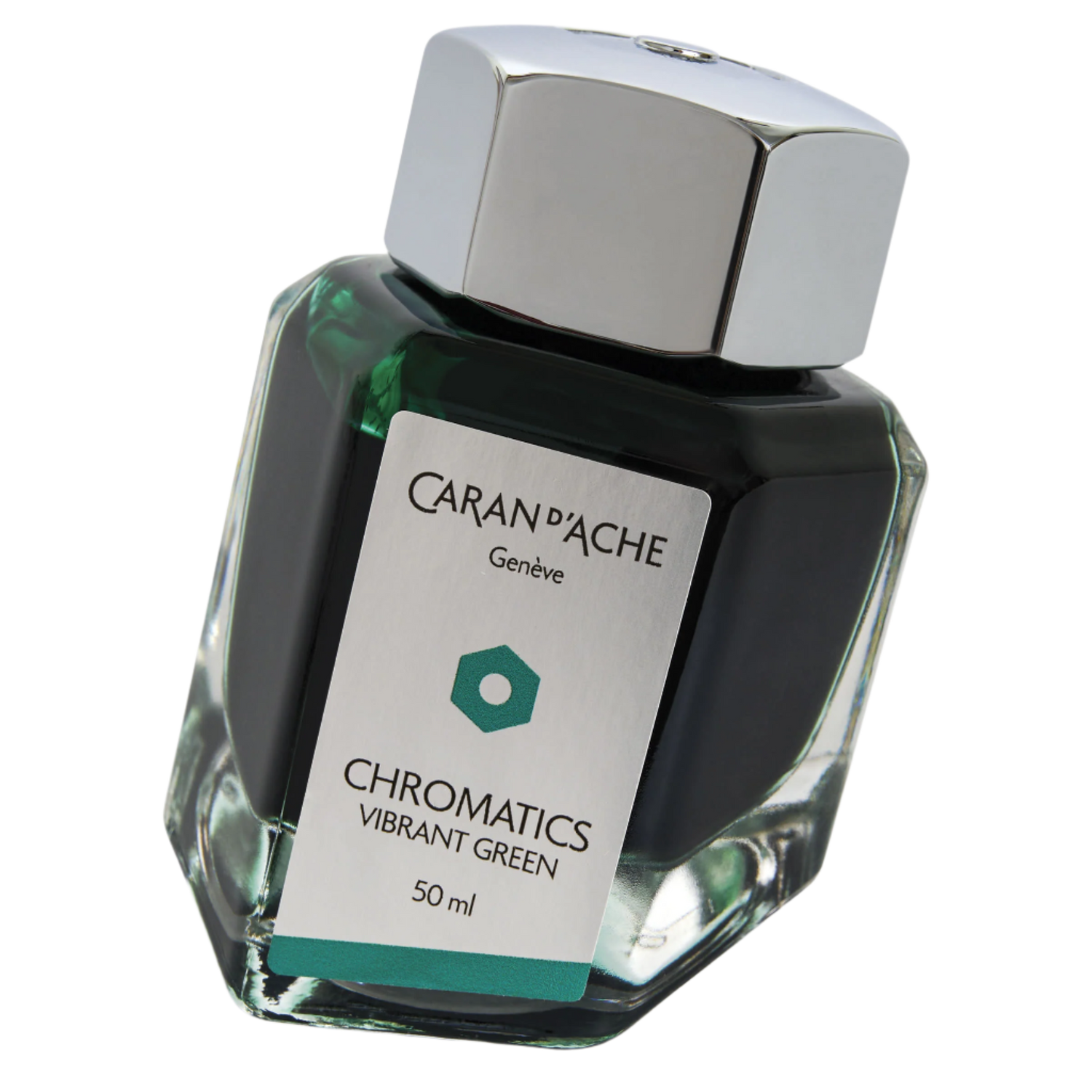 Vibrant Green Ink Bottle