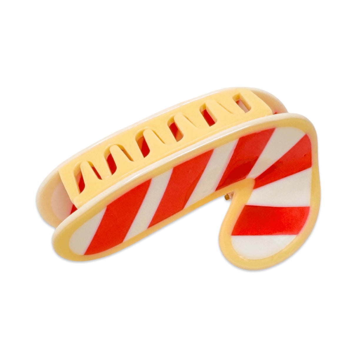 Candy Cane Cookie Hair Clip