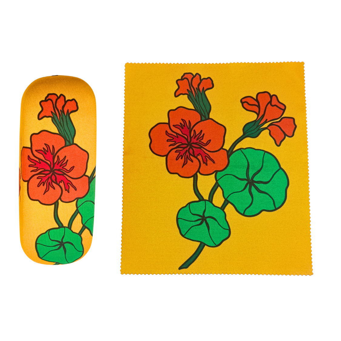 Sunset Nasturtiums Eyeglass Case