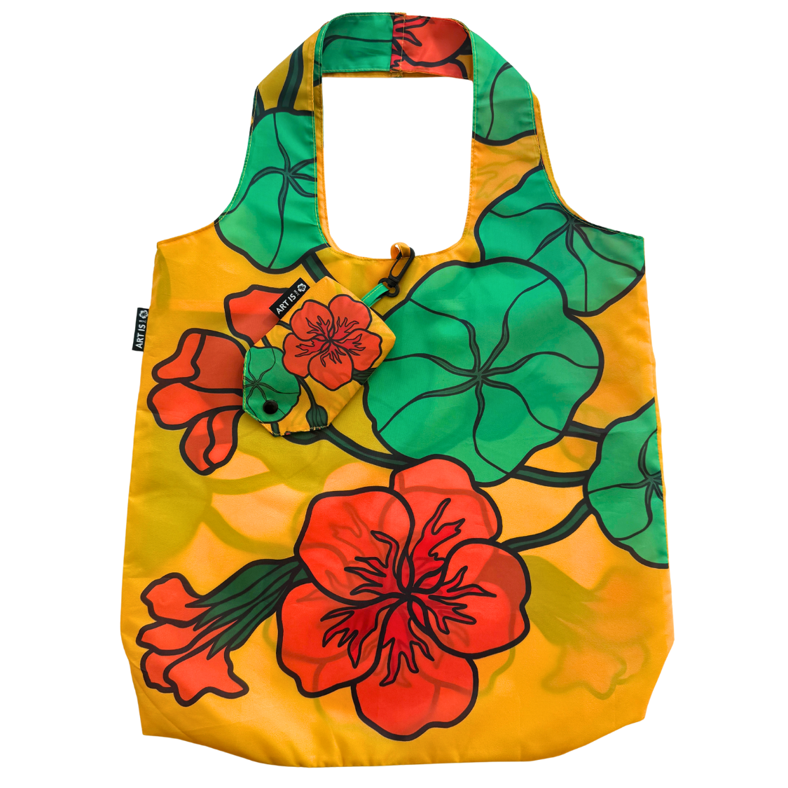 Sunset Nasturtiums Reusable Tote