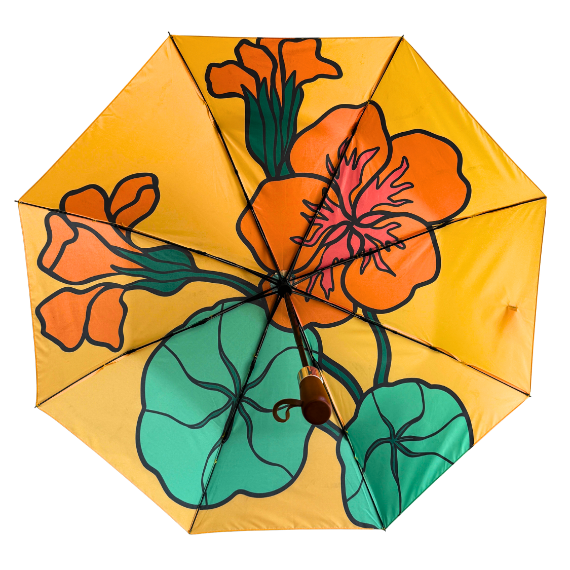 Sunset Nasturtiums Umbrella