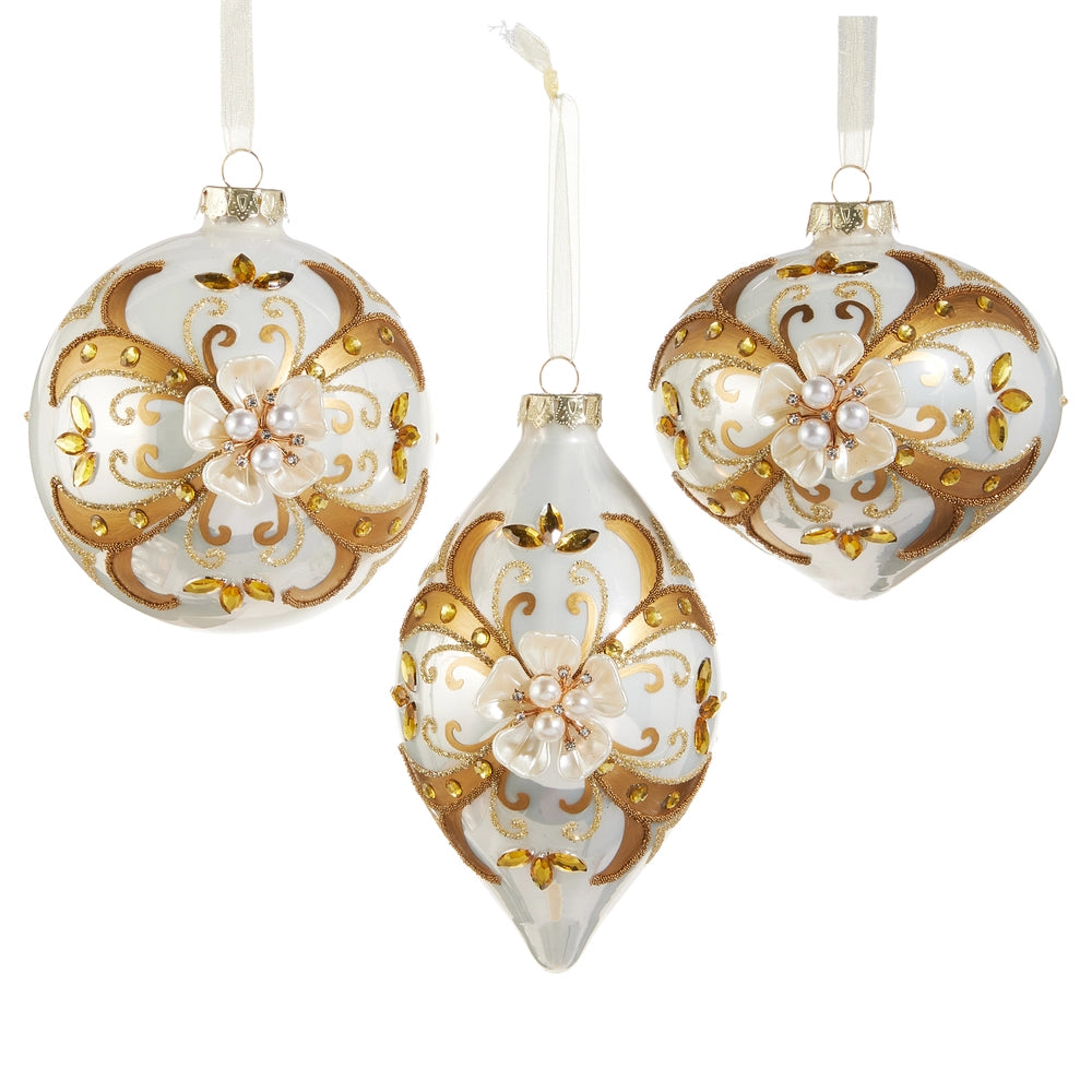 Floral Embellished Ornament