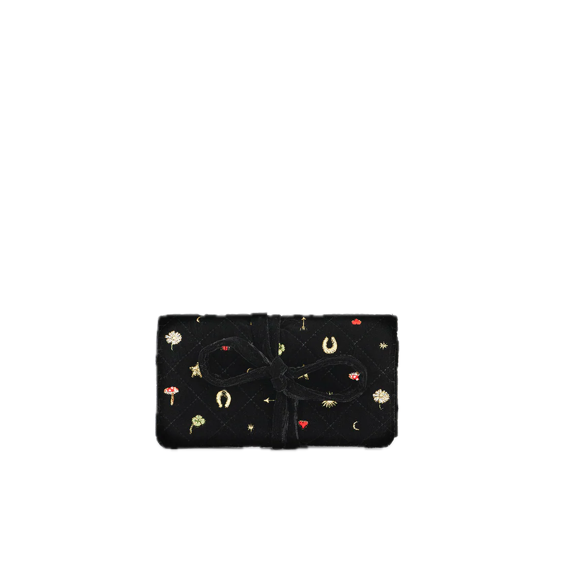 Floral Quilted Jewelry Roll