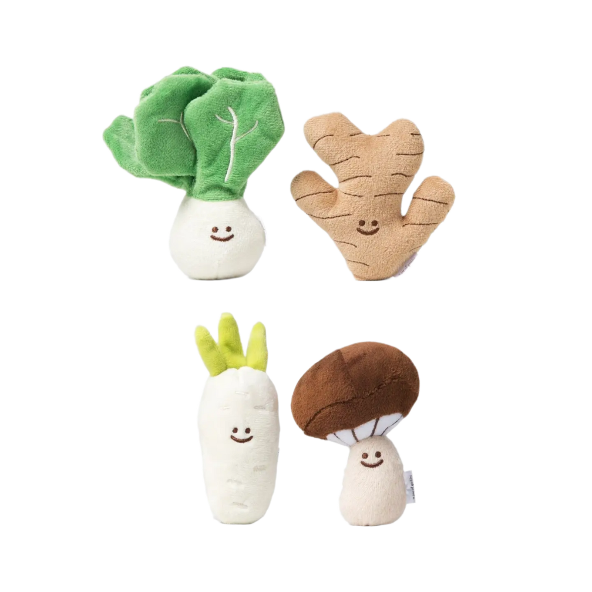 Mini Vegetable Plushie Set