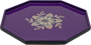 Floral Octagon Mother-of-Pearl Inlaid Plate