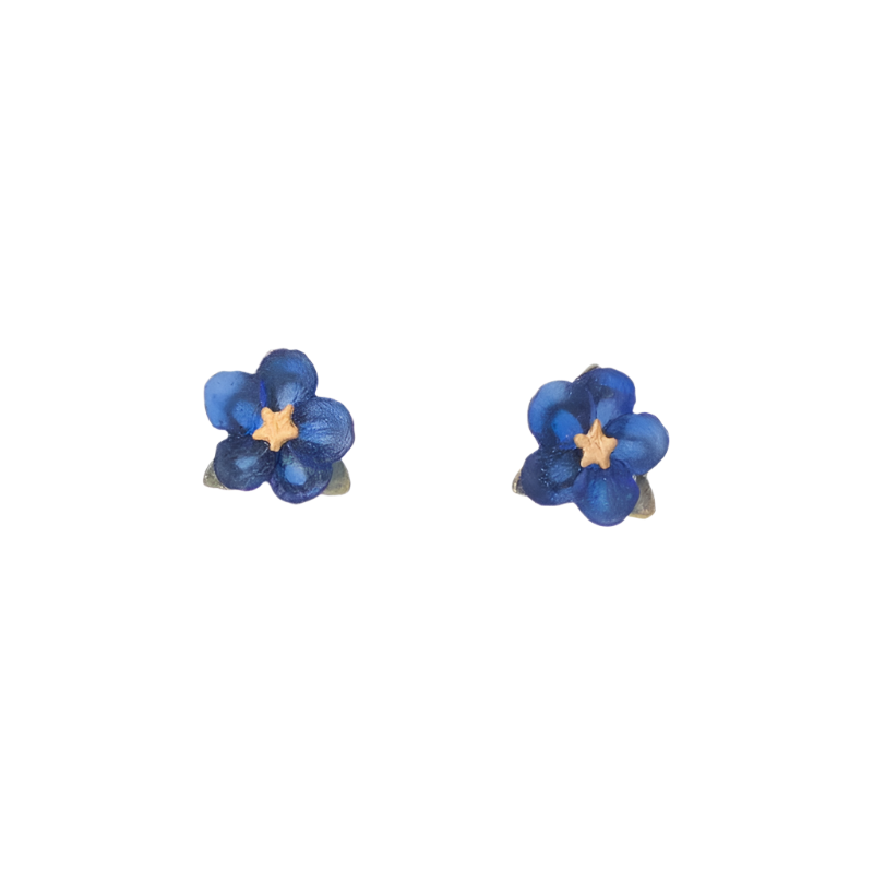 Blue Violet Post Earrings