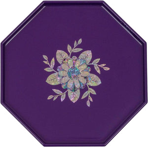 Floral Octagon Mother-of-Pearl Inlaid Plate