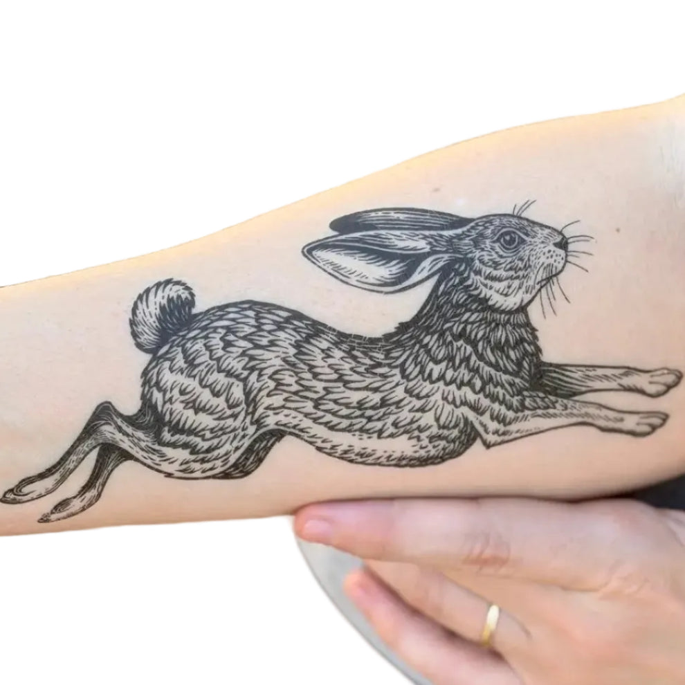 Jackrabbit Temporary Tattoo
