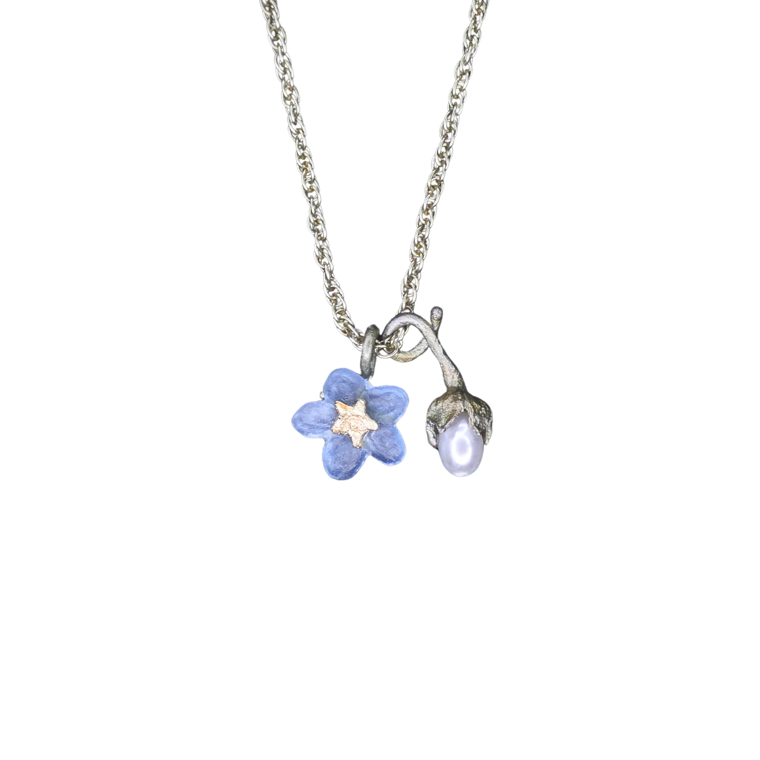 Forget Me Not Petite Flower Pendant Necklace