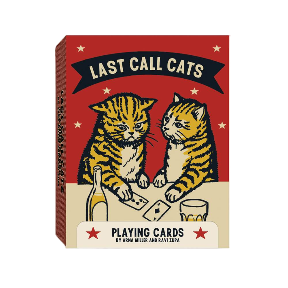 Last Call Cats Playing Cards