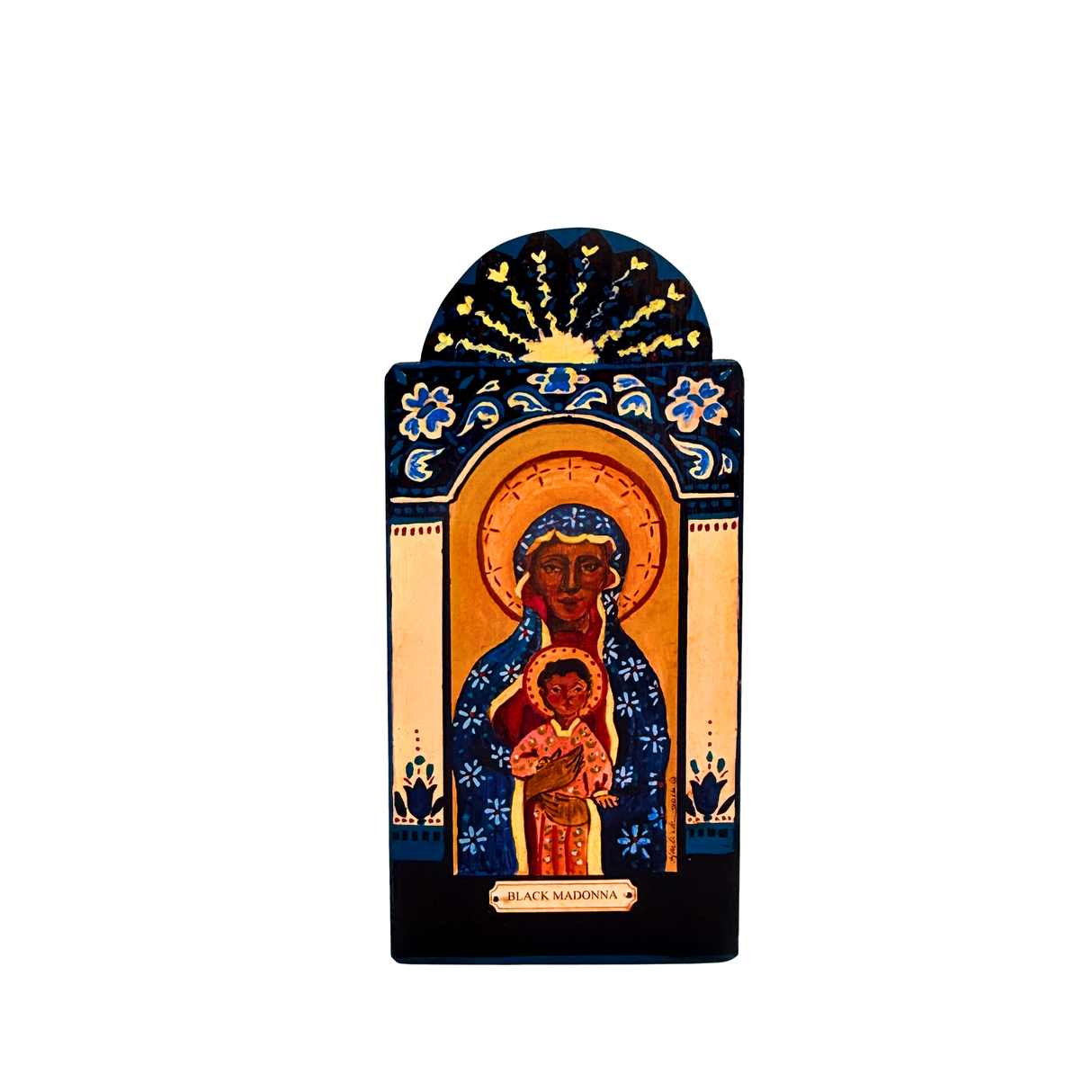 Black Madonna Retablo
