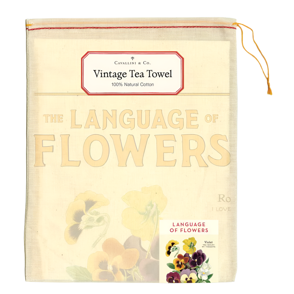 Language of Flowers Tea Towel