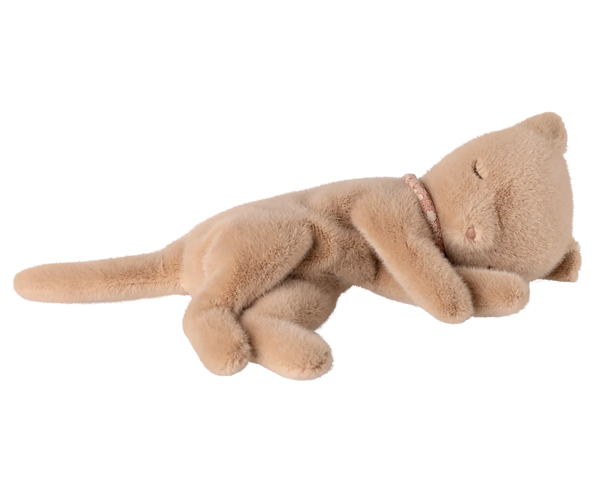 Sleeping Peach Kitten Plush
