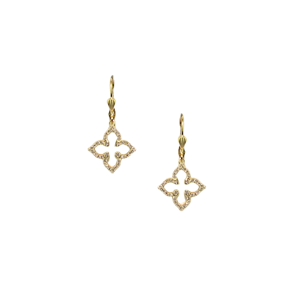 Crystal Clover Earrings