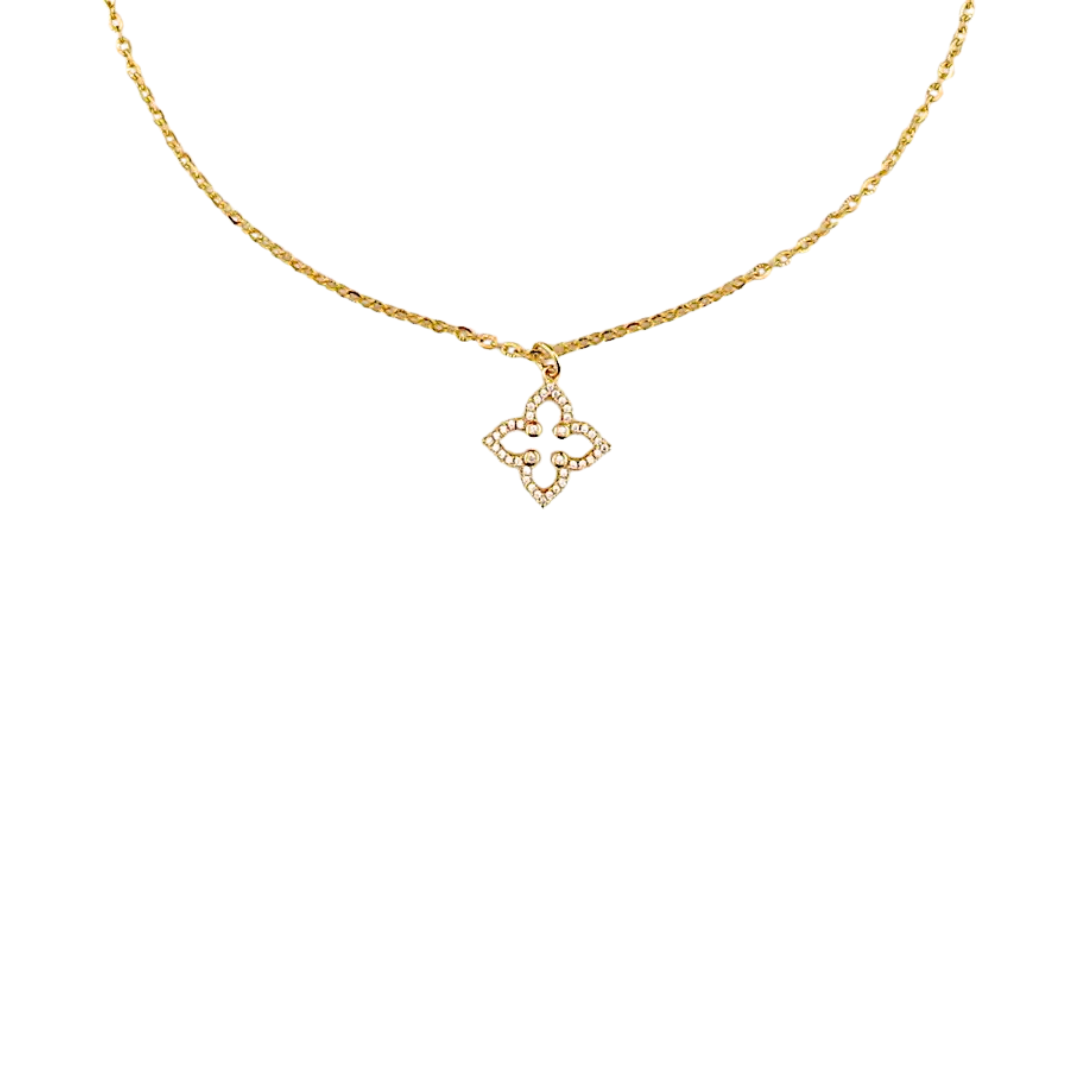 Crystal Clover Necklace