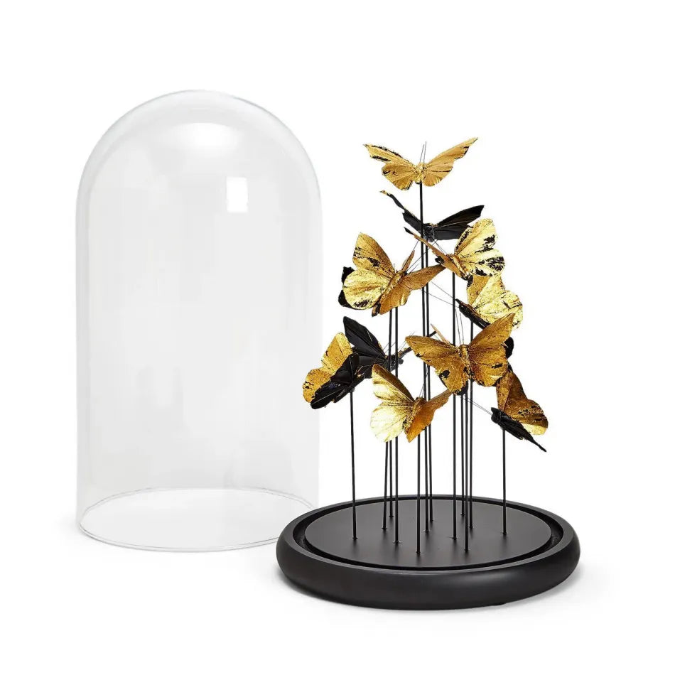 Golden Butterflies Cloche