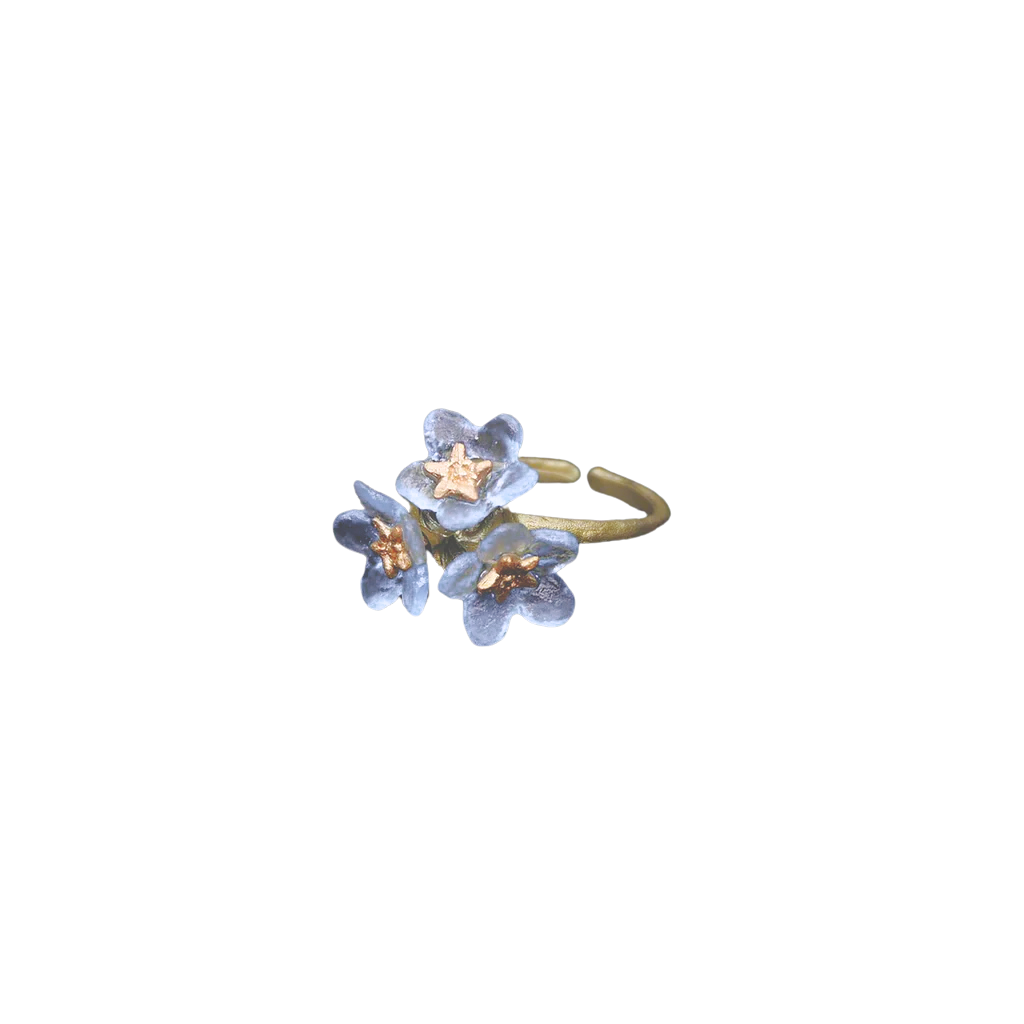 Forget Me Not Triple Flower Ring