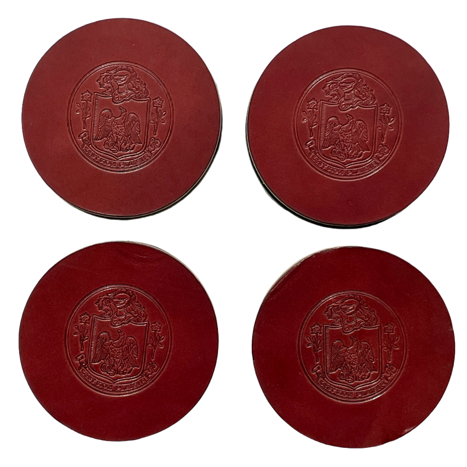 Todder x Museum Crest Leather Coaster Set