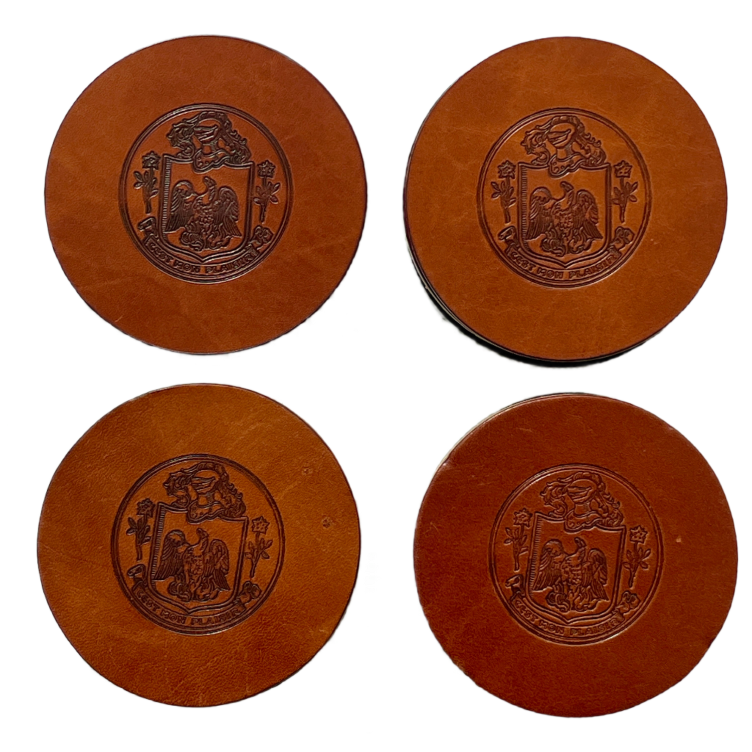 Todder x Museum Crest Leather Coaster Set
