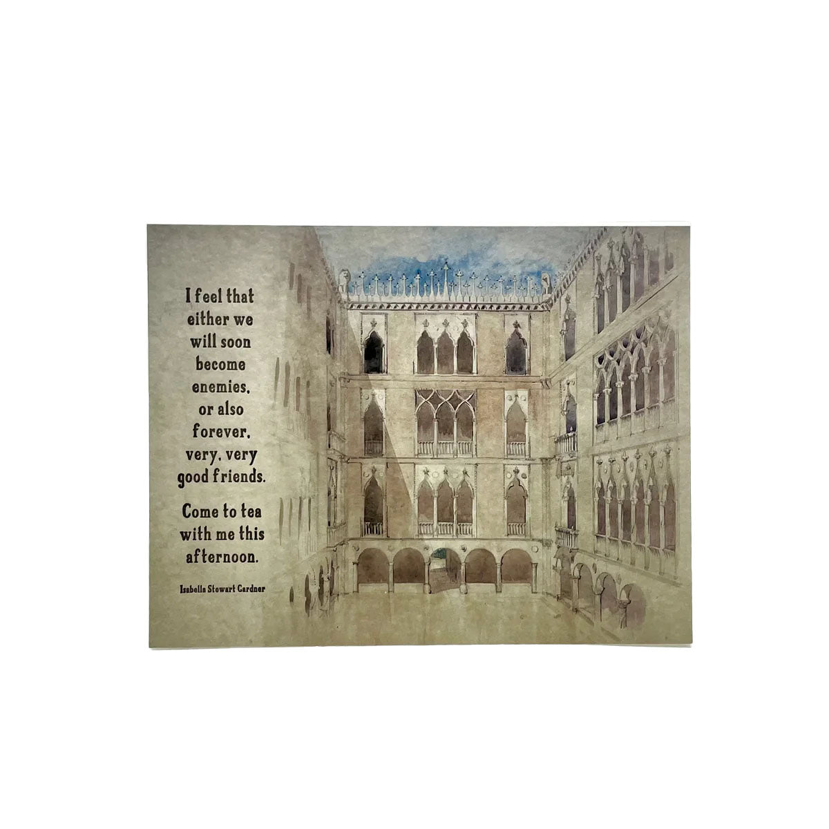 Isabella Quote Card: "Come to Tea"
