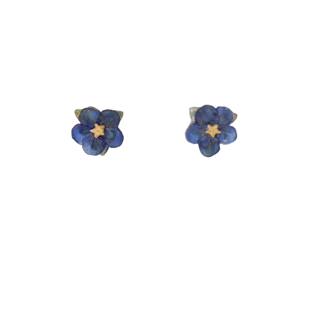 Blue Violet Post Earrings