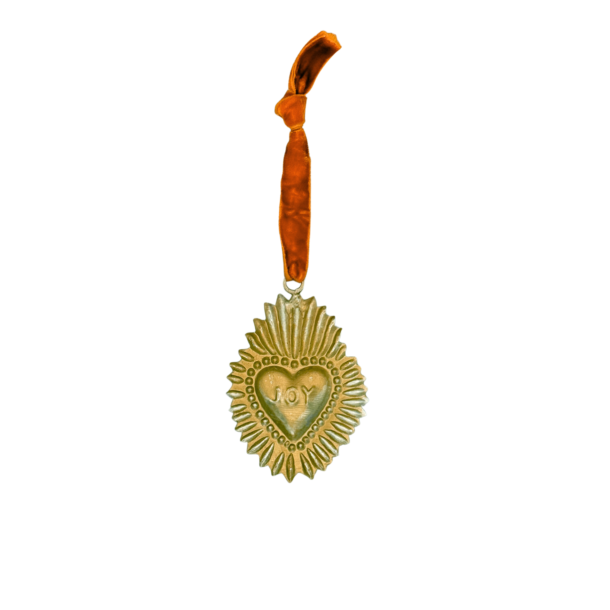 Joy Ex-Voto Heart Ornament