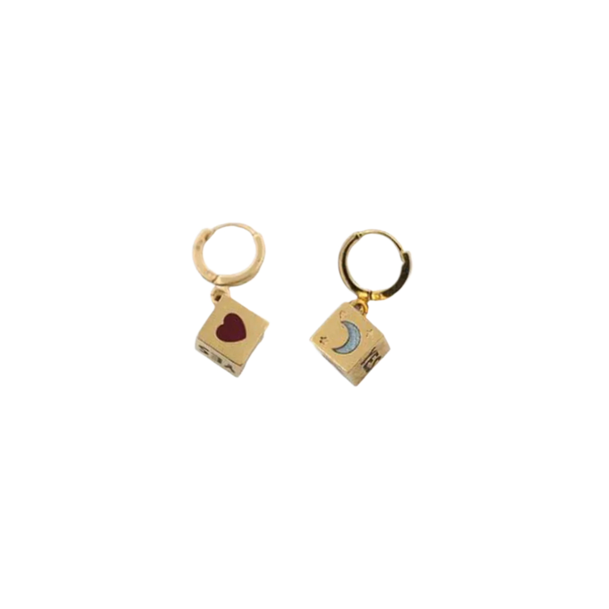 Sacha Dice Hoop Earrings