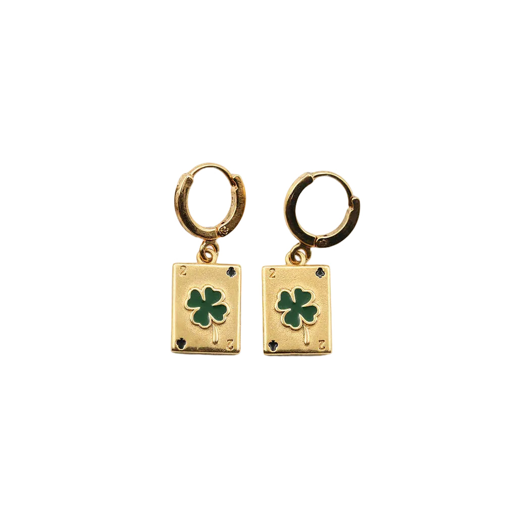 Sacha Mini Carte Clover Earrings