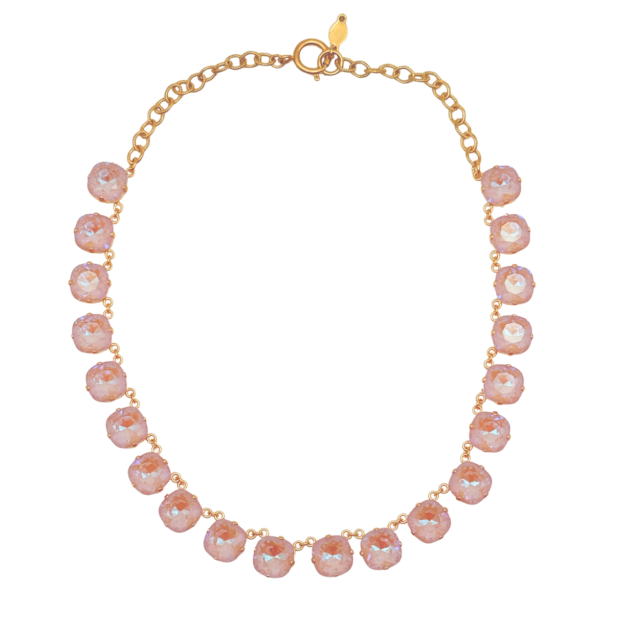 Pink Multi Crystal Necklace