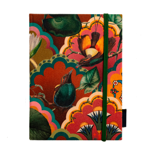 Lotus Textile Cover Notebook
