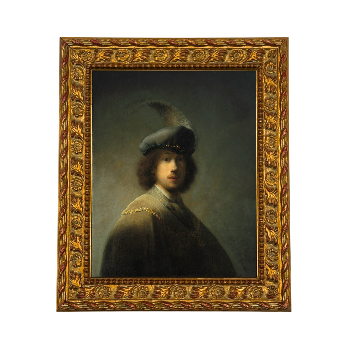 Rembrandt Self-Portrait Framed Postcard