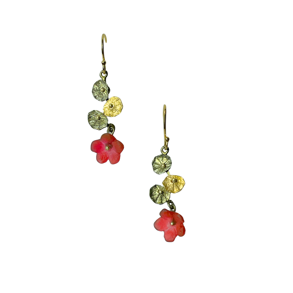 Nasturtium Single Drop Earrings