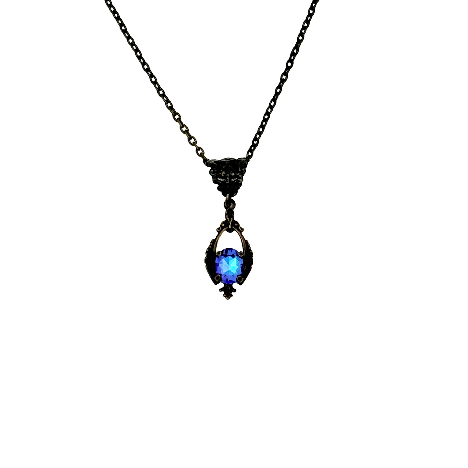 Misty Blue Crystal Necklace