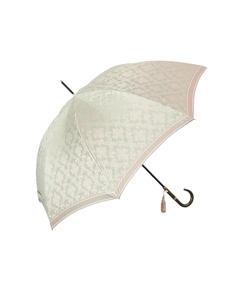 Beige Damask Umbrella