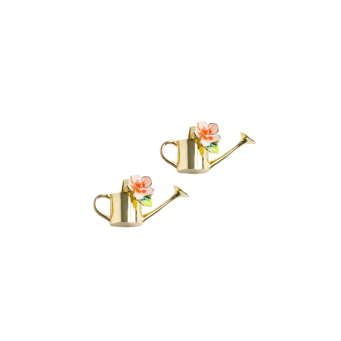 Watering Can Post Earrings