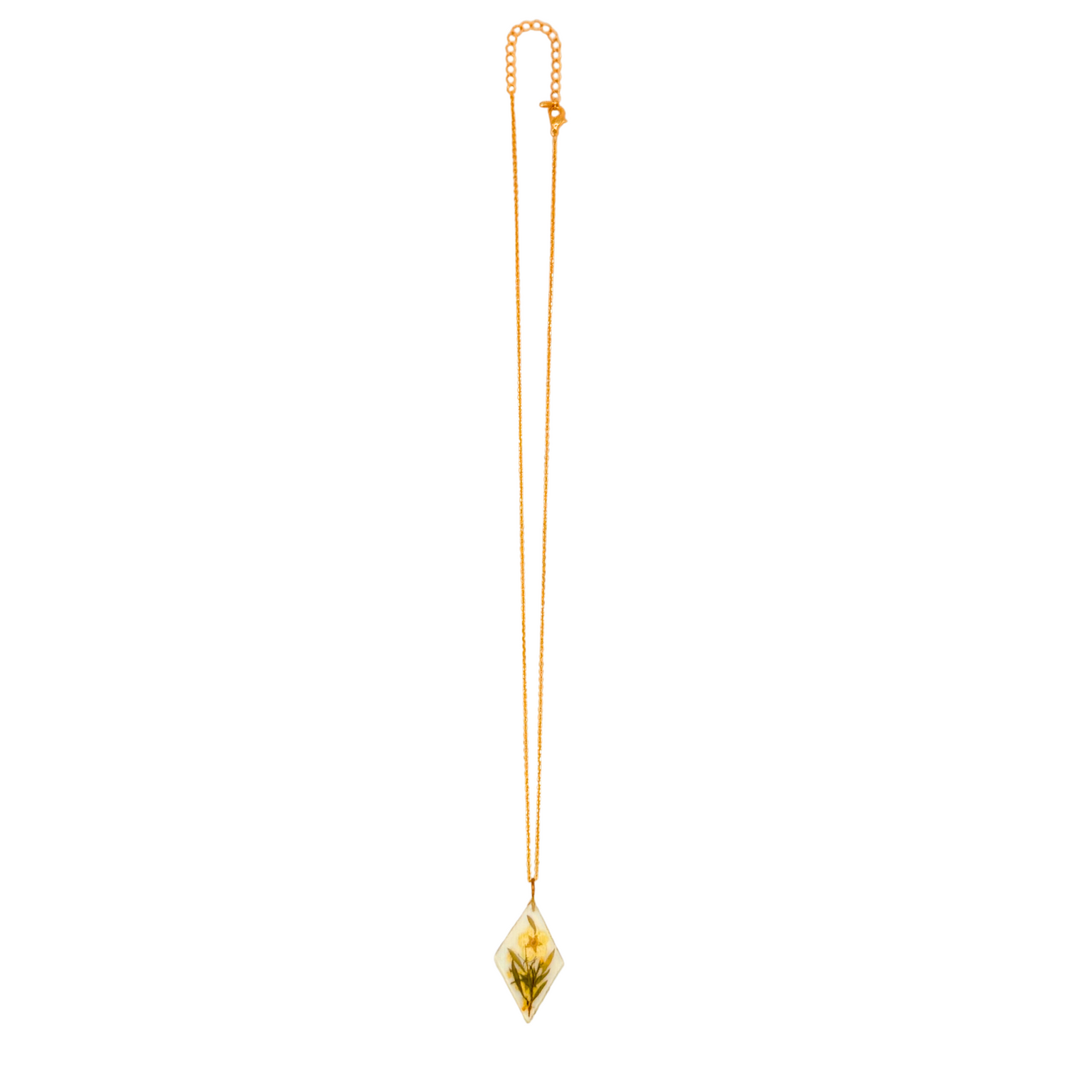 Yellow Poppies Diamond Necklace
