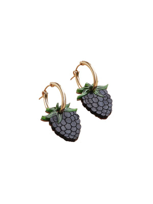 Blackberry Hoop Earrings