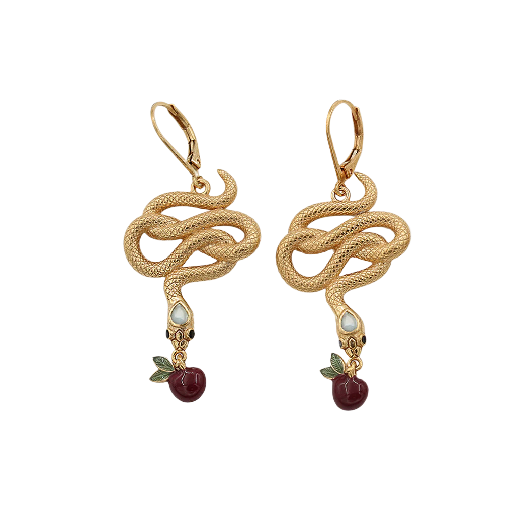 Sissi Apple & Garnet Earrings