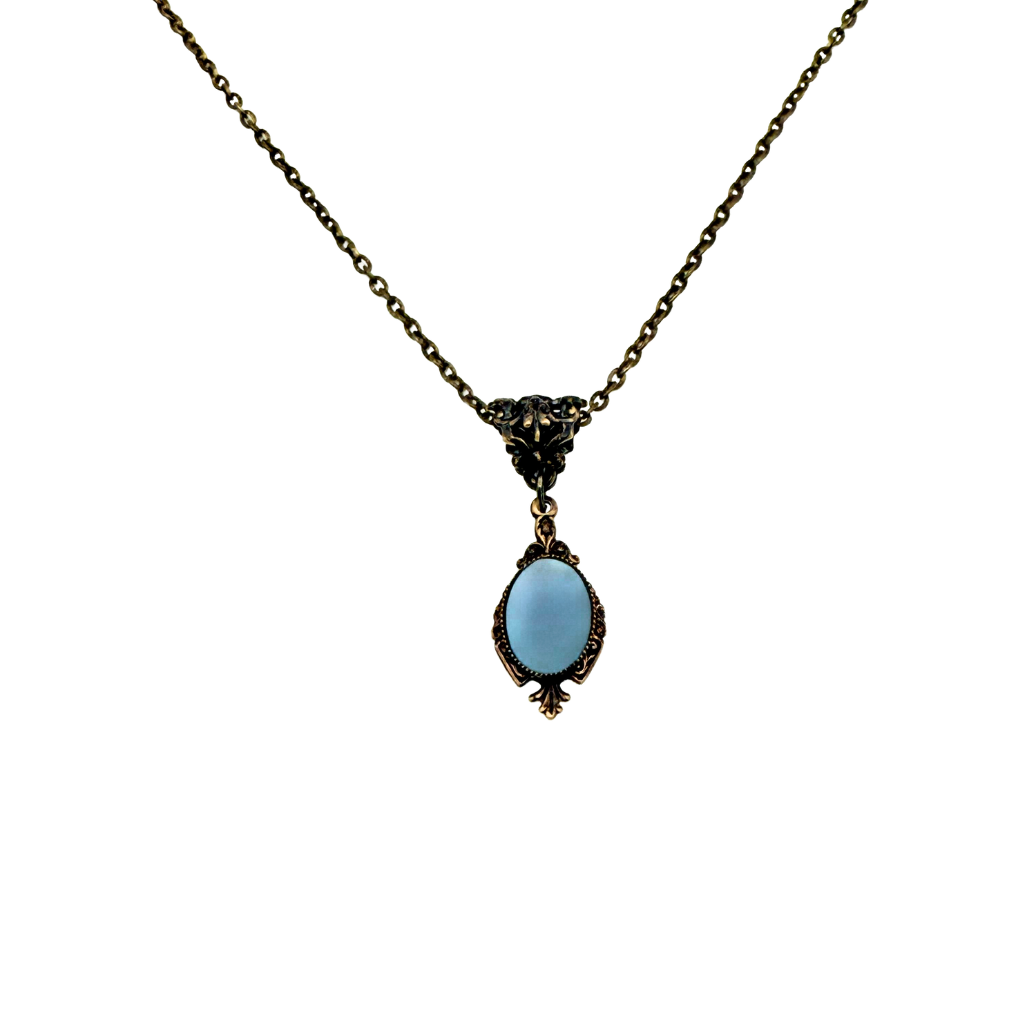 Angelite Gemstone Necklace