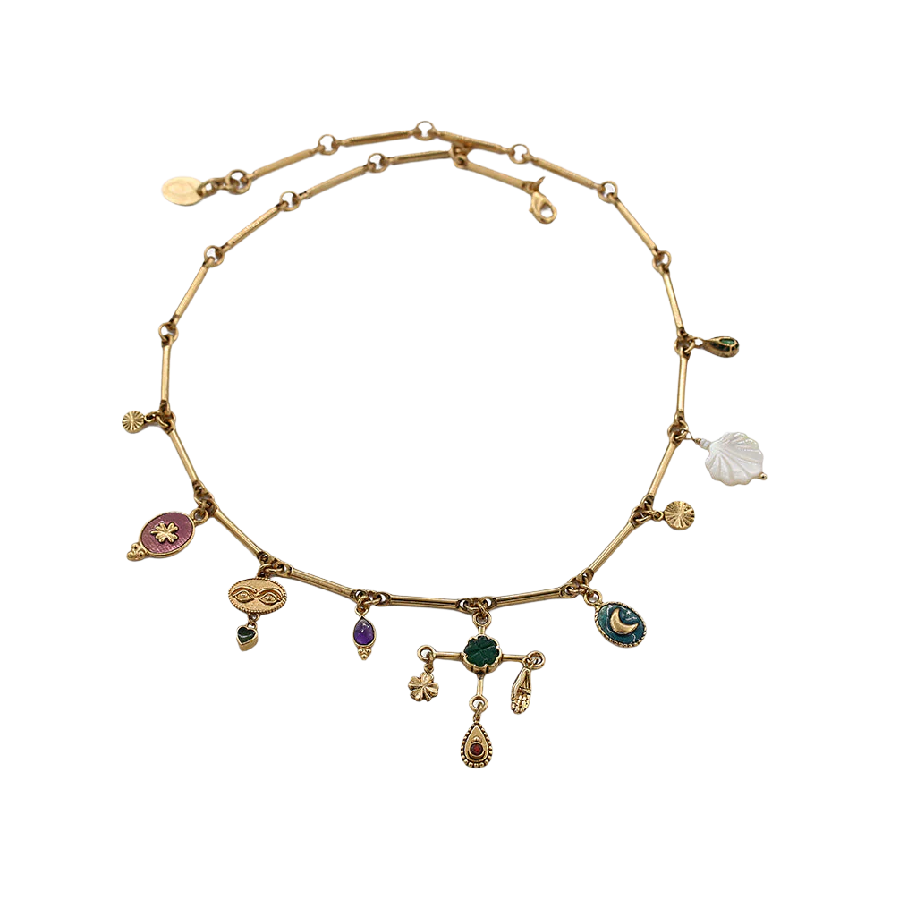 Sacha Tassel Charm Necklace