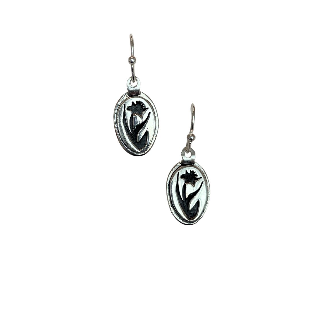 Daffodil Silhouette Earrings
