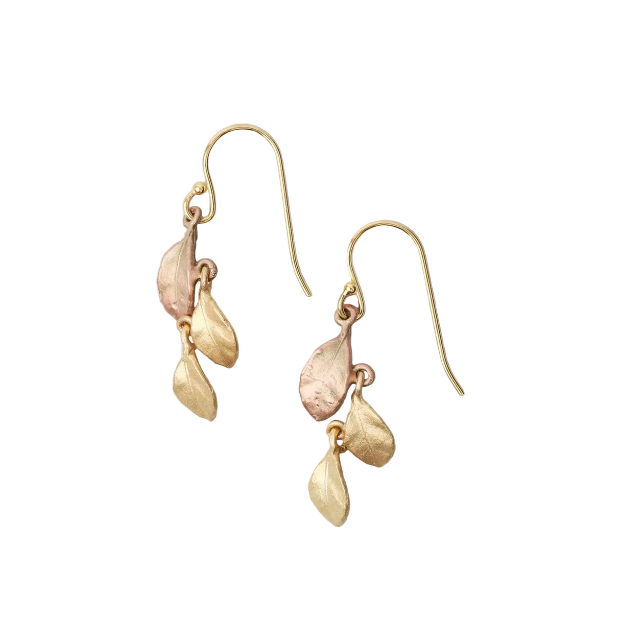Golden Autumn Dainty Wire Earrings