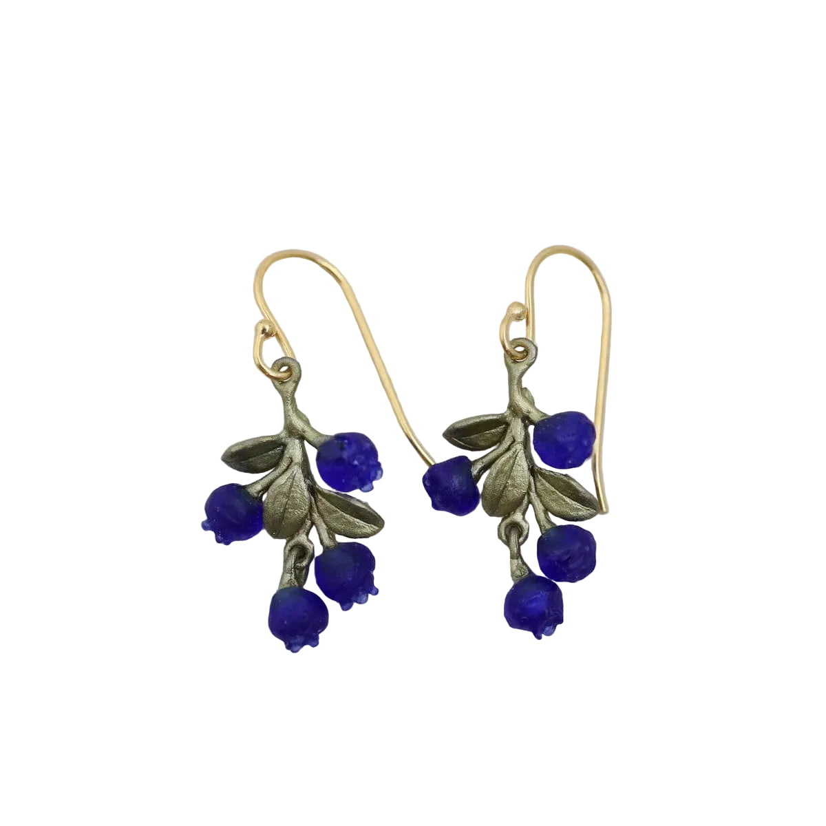 Blueberry Petite Dangle Wire Earrings