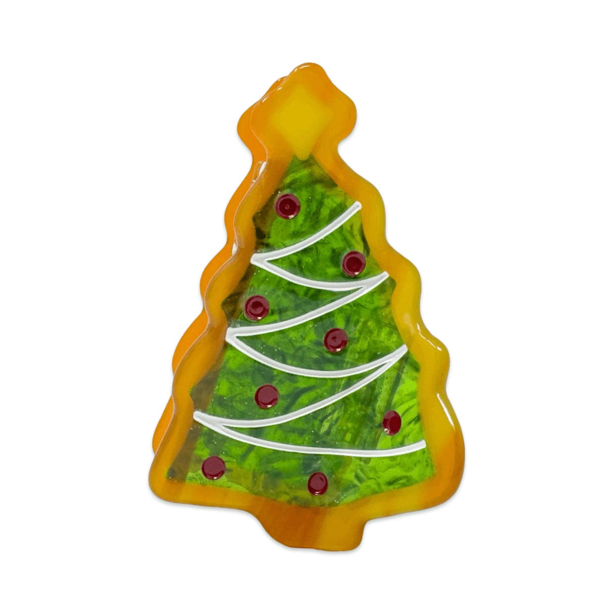 Christmas Tree Cookie Hair Clip