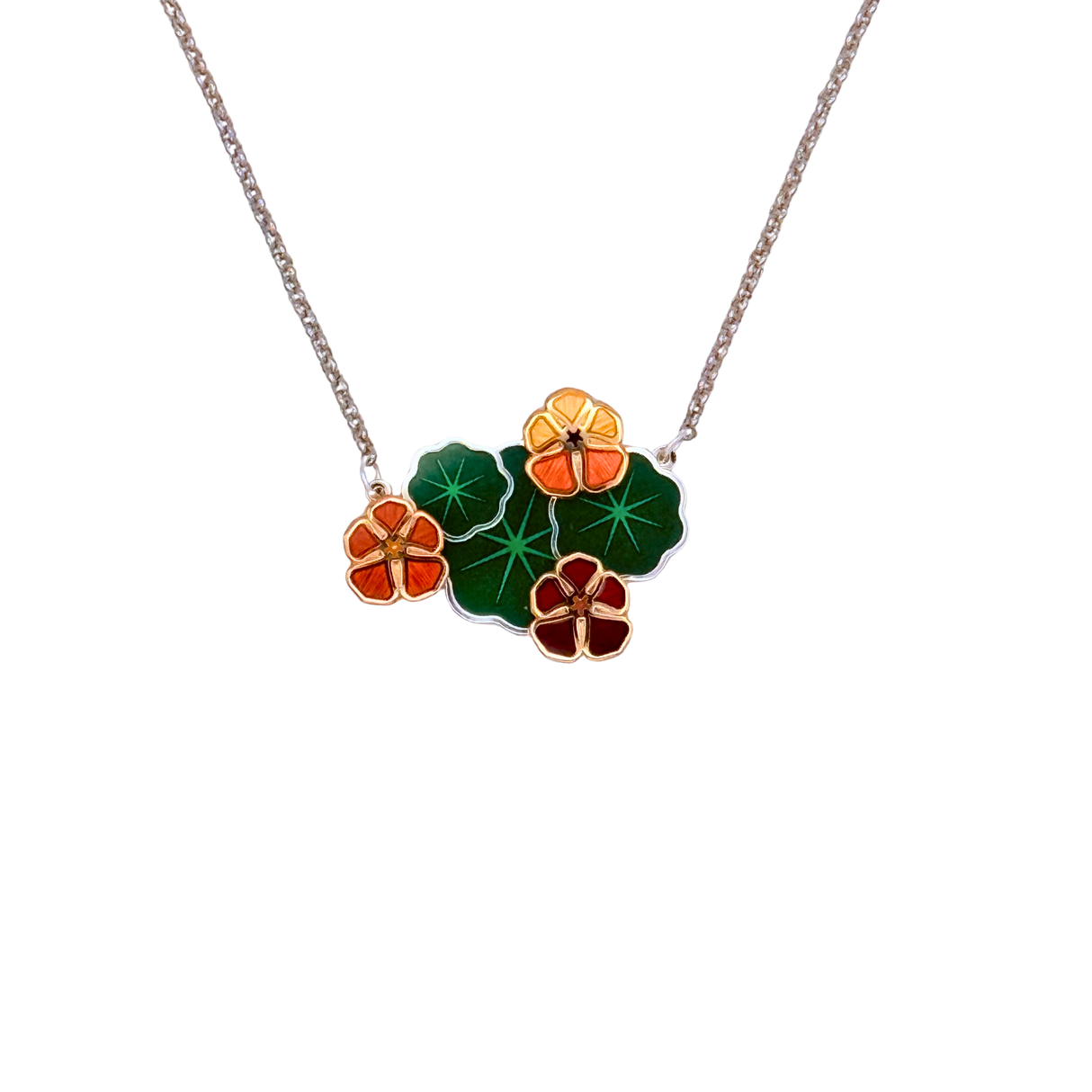 Nasturtium Bunch Necklace